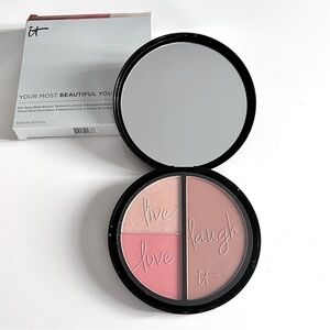 NEW! It Cosmetics Blush Bronzer Highlighter Palette Live Laugh Love​​